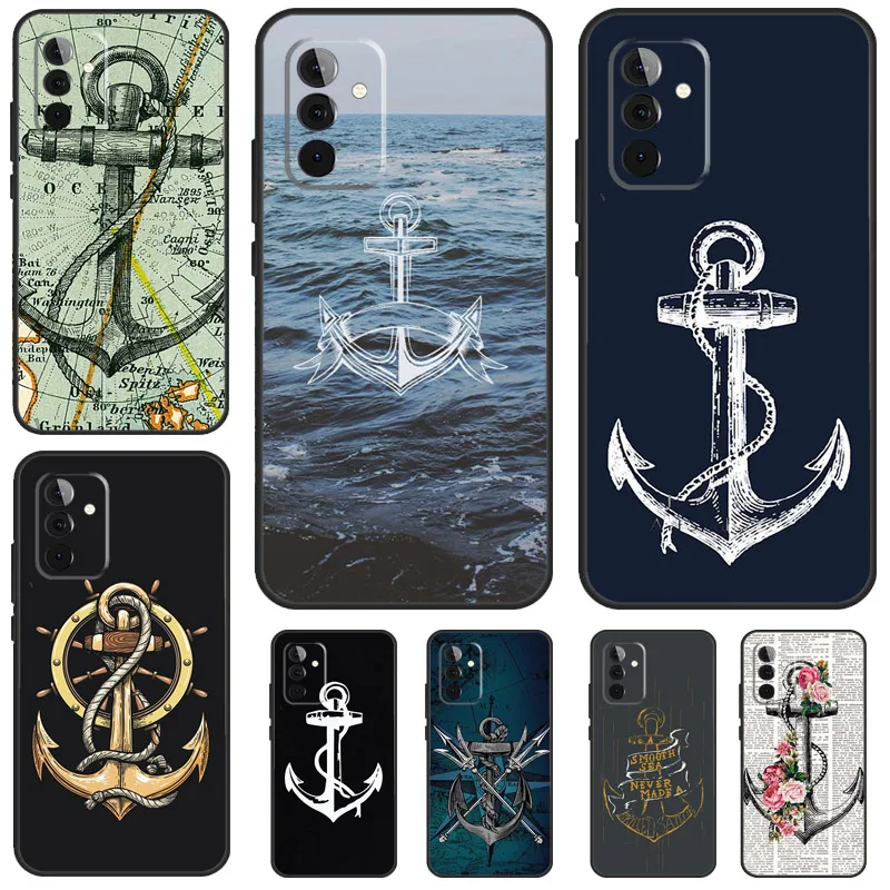 Anchor Sea Beach Case For Samsung Galaxy A54 A14 A34 A24 A53 A33 A13 A52 A32 A22 A12 A71 A51 A25 A15 Cover