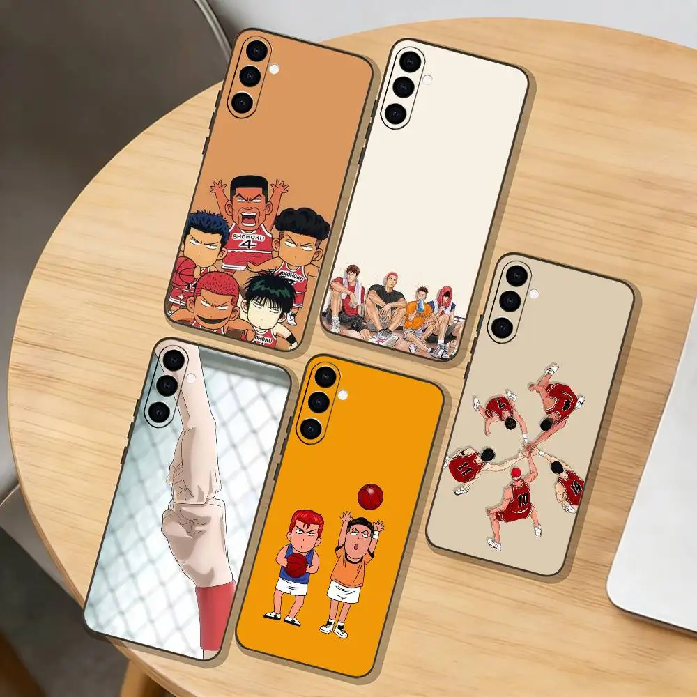 

chibi basketball player Phone Case For Samsung Galaxy A73,A72,A71,A70,A53,A52,A51,Others Soft Black Cover