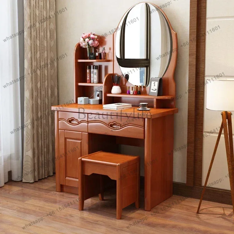 LJY Postmodern Modern Vanity Table Storage Space Saving Makeup Dresser Organizer Living Room Nordic Penteadeira Trendy Furniture