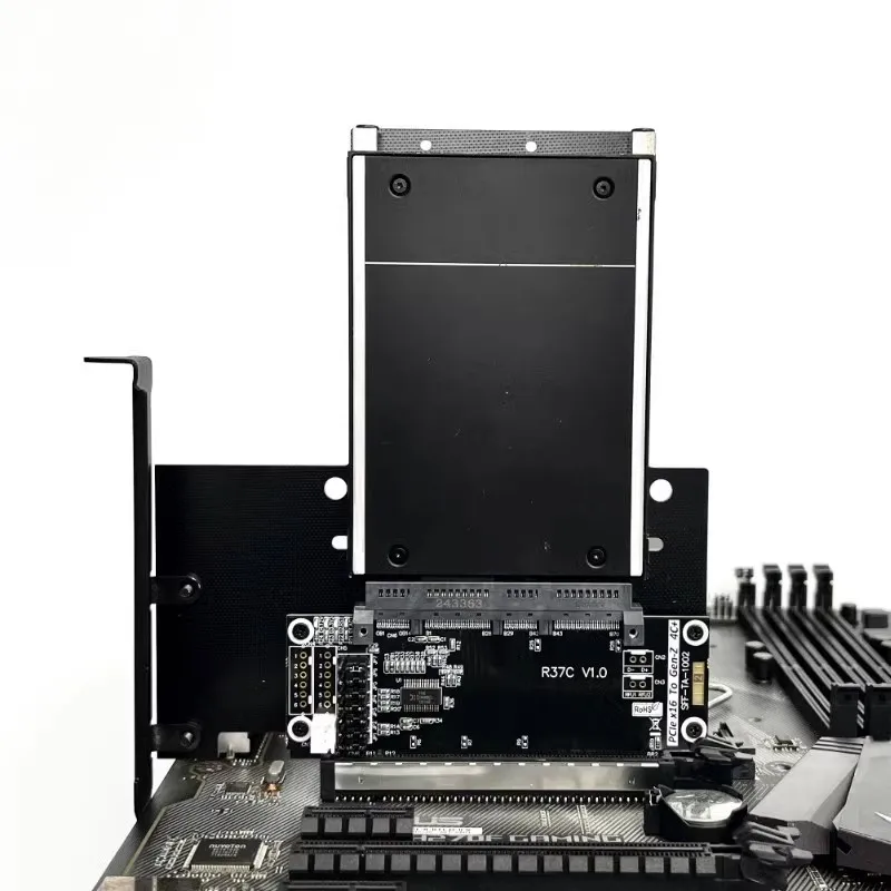 ADT PCIe5.0 X16 zu Gen-Z 4C+/SFF-TA-1002 EDSFF Adapterkarte EDSFF 4C+ Erhöhte Test-Schutzkarte unterstützt Gen5 PCI-E 5.0 512Gbps – Detail 17