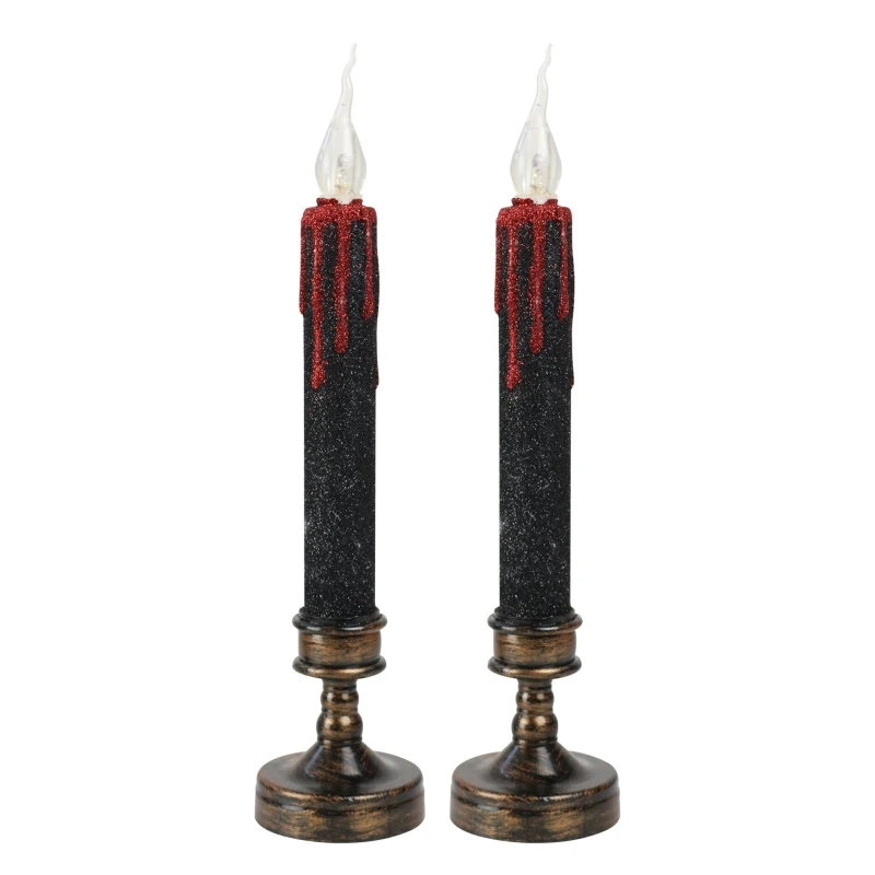 Flameless Tapers Bloody Flickering Battery Operated Led Warm Wick Light Window Christmas Home Decorations