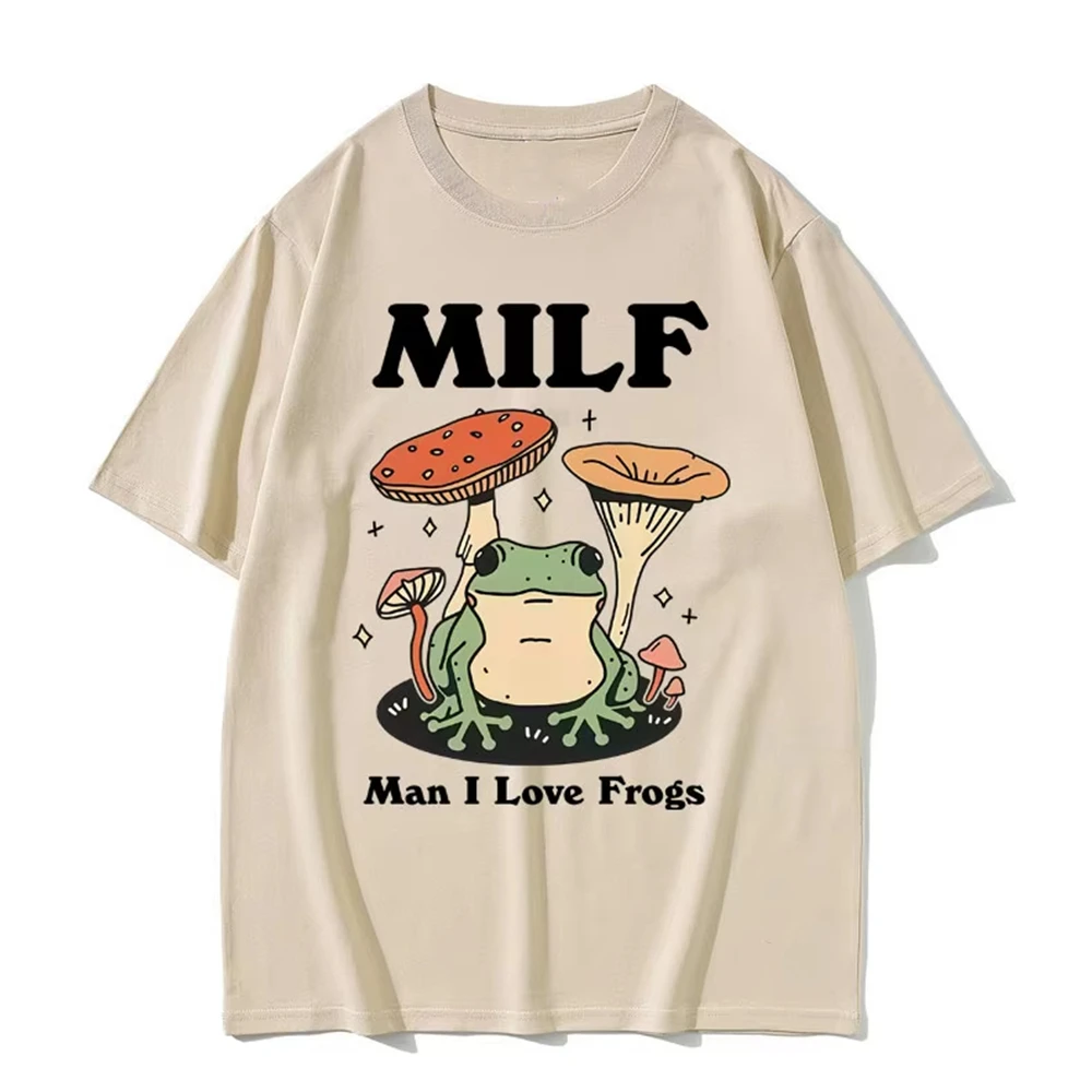 

Men Short Summer New Women Men T-shirts Funny Love Frogs Meme Graphic T Shirts Humor Frog Lover T-shirts Women Fashion SummerSle