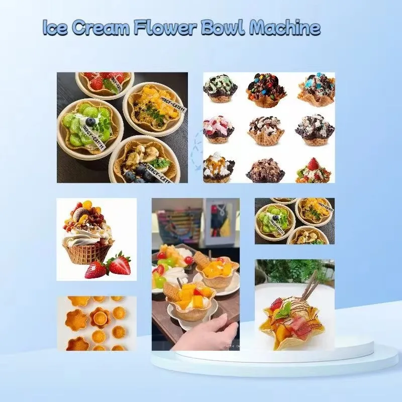 FL Wholesale Ice Cream Flower Bowl Making Machine for Cafe & Dessert Shop High Output Customized 2026 New