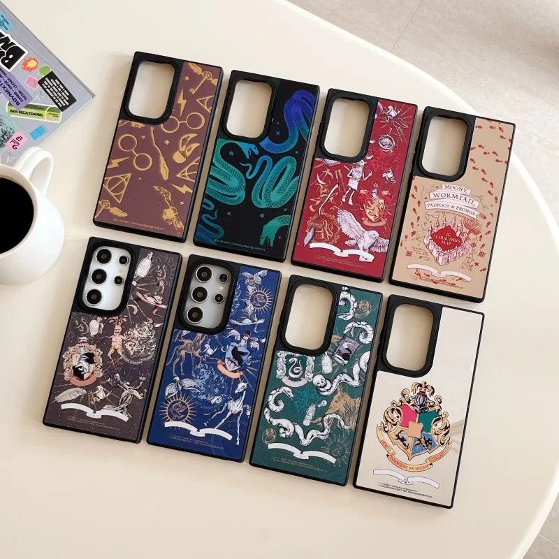 

Magic Mirror Surface Black Border Magnetic Case for Samsung Galaxy S23 S24 S25 Ultra S23U S24U S25U Cover Case