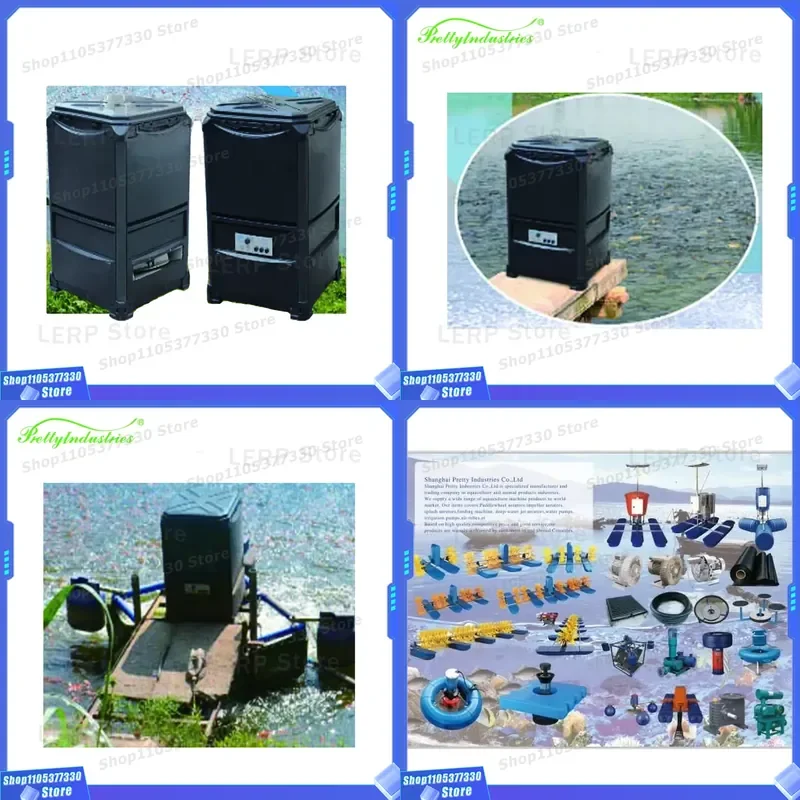 Automatic Electric Fish Feeder for Shrimp Crab Aquaculture Pond Food Dispenser Device Smart Timer Control Farming Equipment