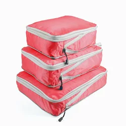 Three piece set of digital toiletries and cosmetics storage bag, clothes, shoes, luggage, travel bag