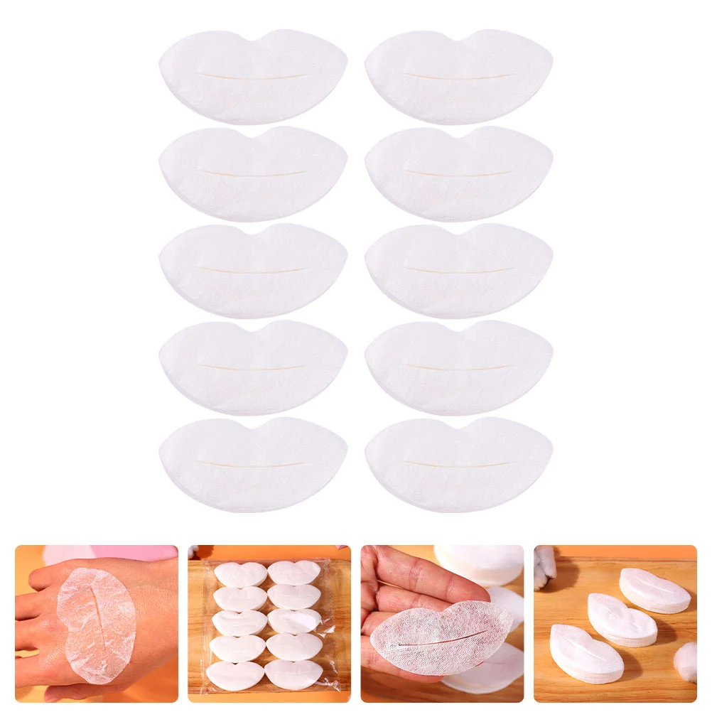 

1000 Pcs Silk Lip Mask Paper Useful Films Facial for Women Plant Fibres Moisturizing Masks