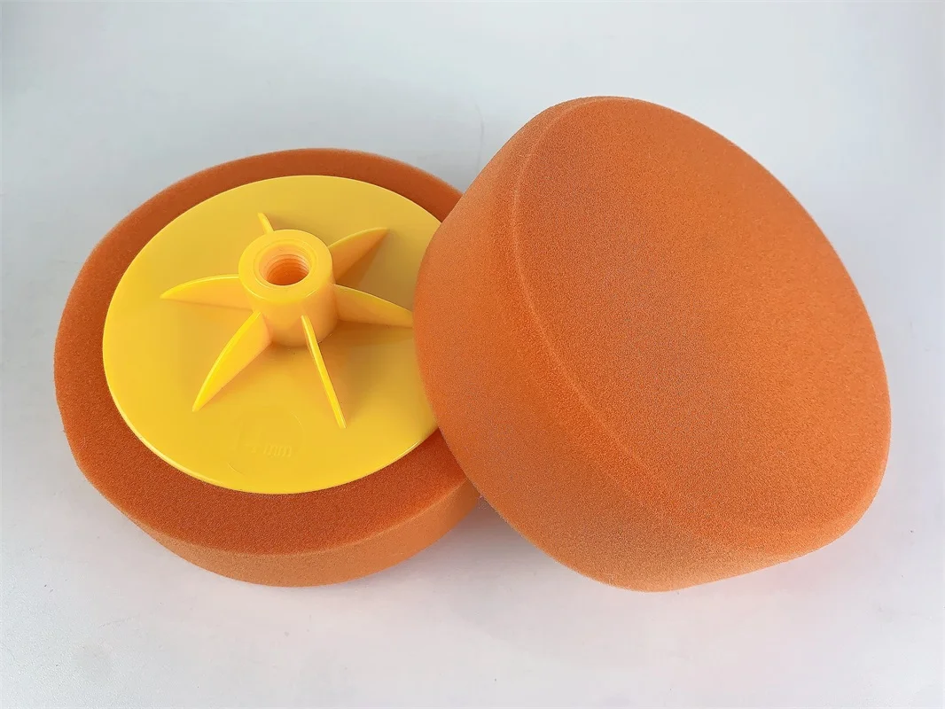 2 Pcs 150mm M14 or M16 Thread Car Polishing Disc Sponge Pad Buffing Waxing Clean Buffer Foam Polisher Removes Scratches Repair