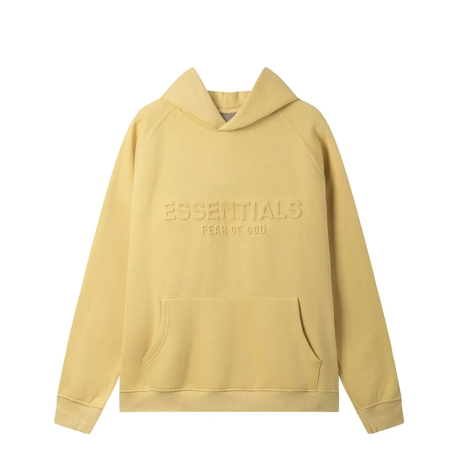 2024 Early Spring New FOG Brand Men Women's Hooded Pullover Sweatshirt Trendy Letter Printed Pressure Printing Casual Style