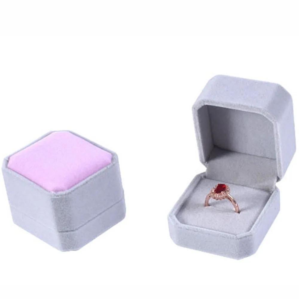 

Quality Earring Storage Gift Packaging Box Ring Holder Velvet Earring Display Case Jewelry Box Ring Box Box Storage Organizer