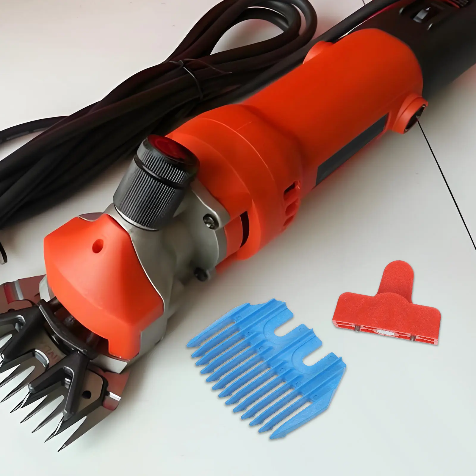 

1 set Electric Wool Shear Sharpener 13-Tooth Magnetic Detachable Guide For Sheep Goat Trimmer Farm Supplies Grooming Tool