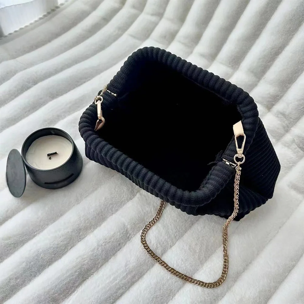 

Women Evening Clutch Bag Soft Clutch Handbag Large Capacity Stylish Crossbody Bag Chain Strap Chic Hobo Bag Simple Satchel Bag