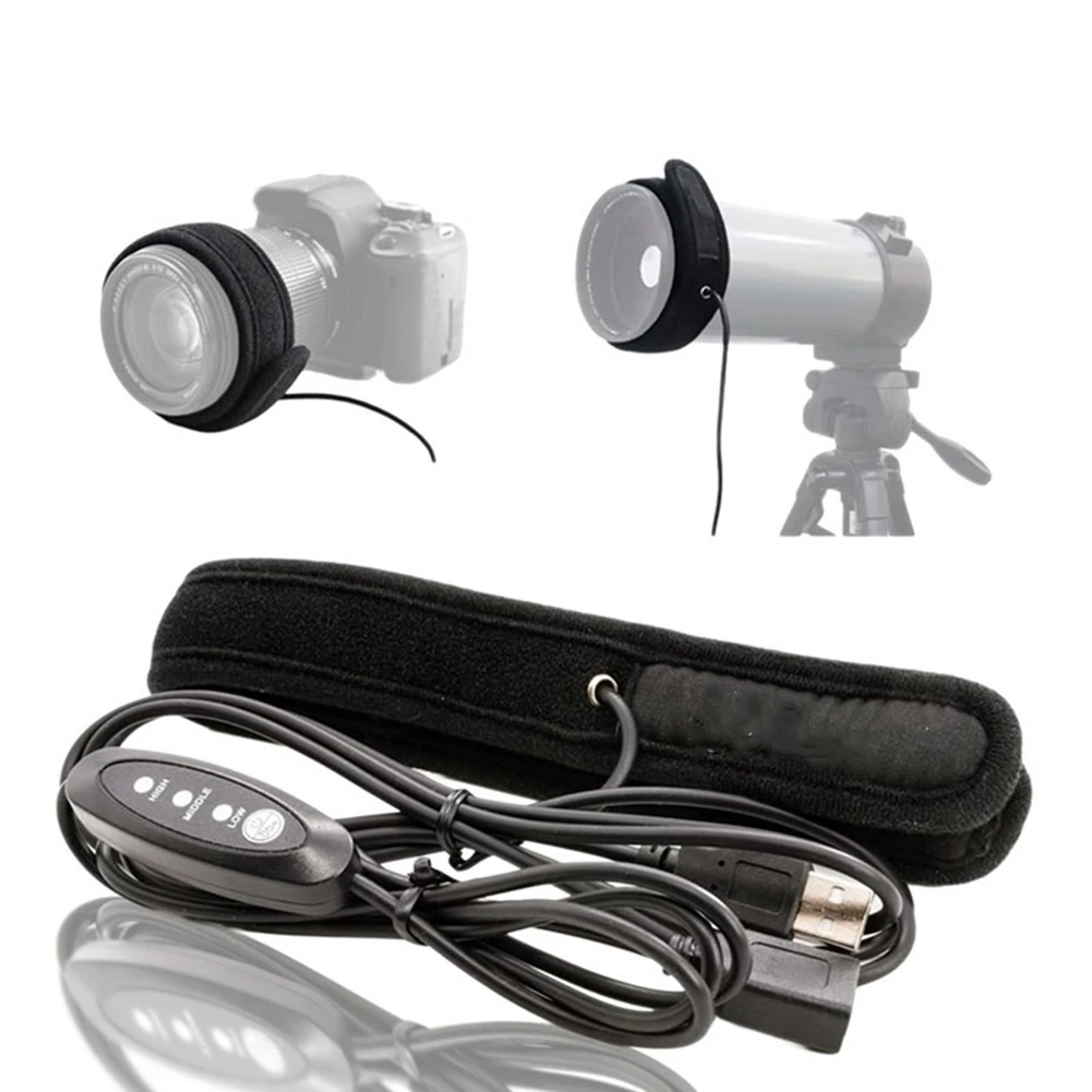 Отопление объектива A26P с гибким кабелем вниз до -25 ℃   Предотвращает объектив от росы, тумана и конденсации для телескопа и камеры.