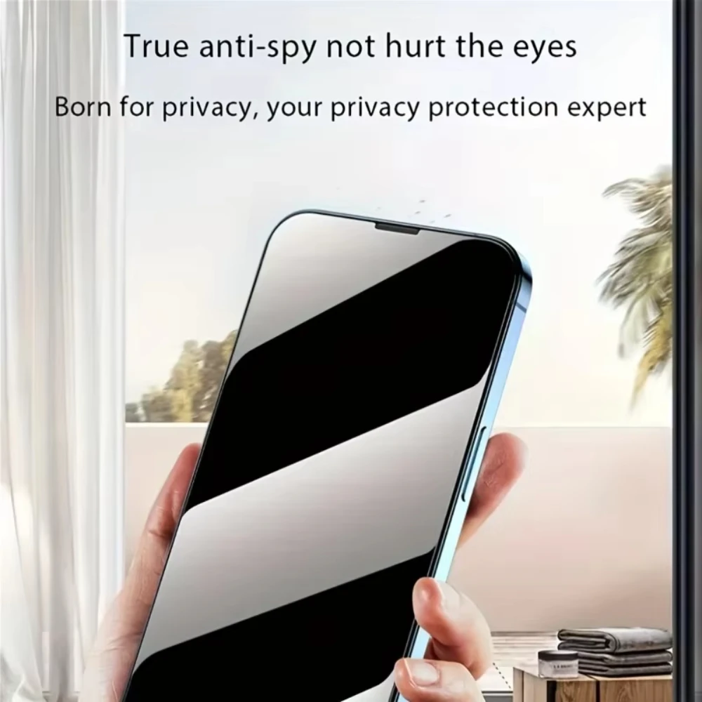 NNBILI 5Pcs Privacy Screen Protectors for iPhone 17 16 15 14 13 12 11Pro Max Mini Protective Glass for iPhone 7 8 XR XSMAX Glass view 6