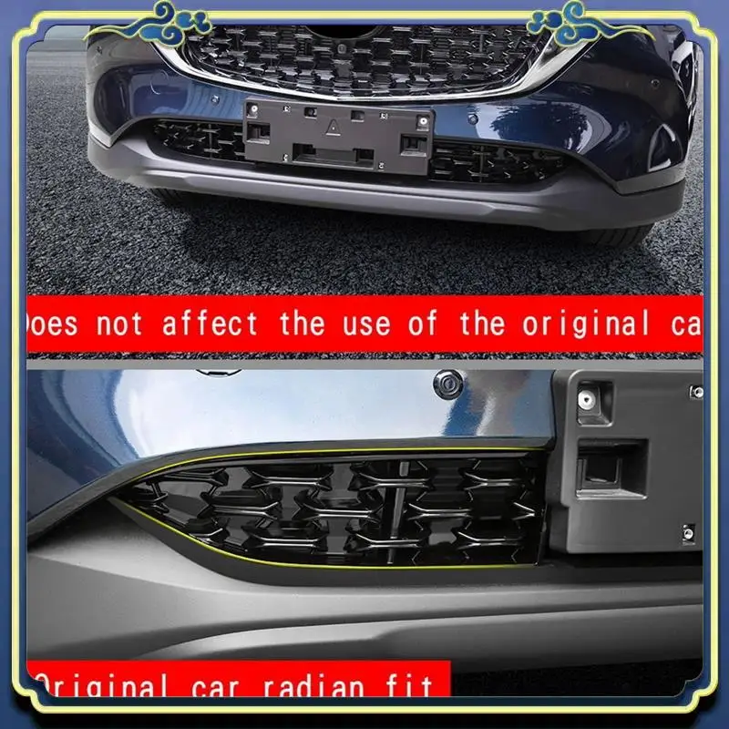 

AU16-Car Front Lower Bumper Grill Grille Moulding Cover For Mazda CX5 CX-5 2022+ Front Bottom Middle Net Decoration