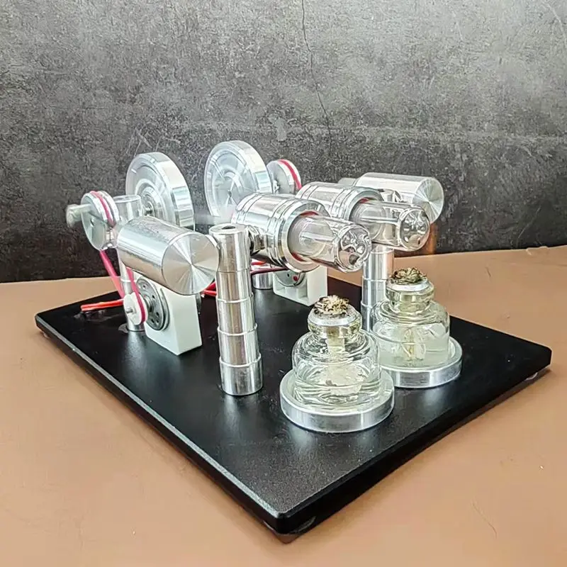 Stirling engine generator model engine mini micro high-power four cylinder scientific experimental mechanical equipment