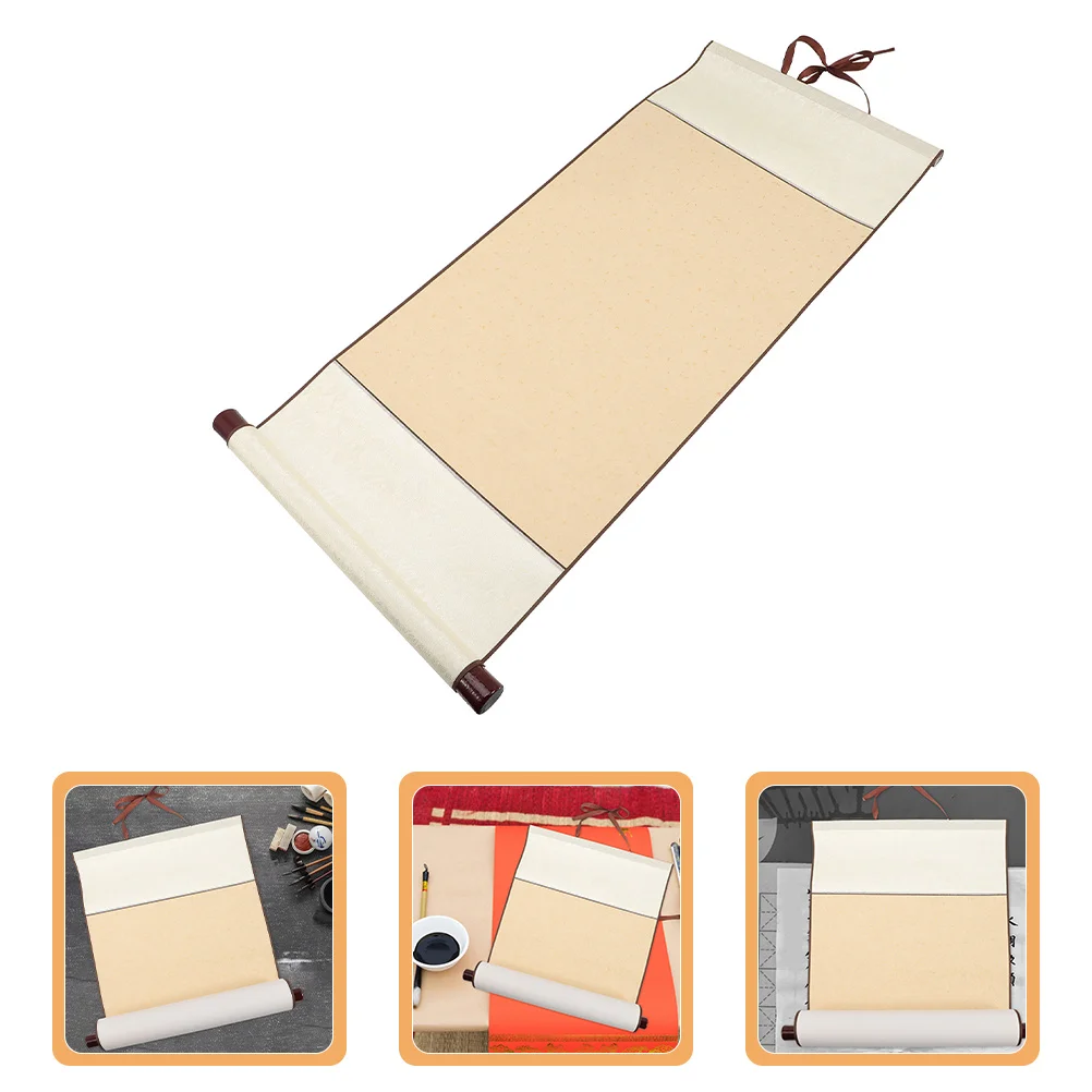 Carta Xuan in stile antico con rotolo vuoto per calligrafia cinese per pittura a inchiostro, pratica di disegno, decorazione da parete artistica