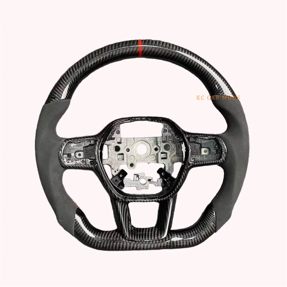 

Customized Carbon fiber Red Stitch D-Shaped Steering Wheel Fit For Honda Accord 11th 2024 2025