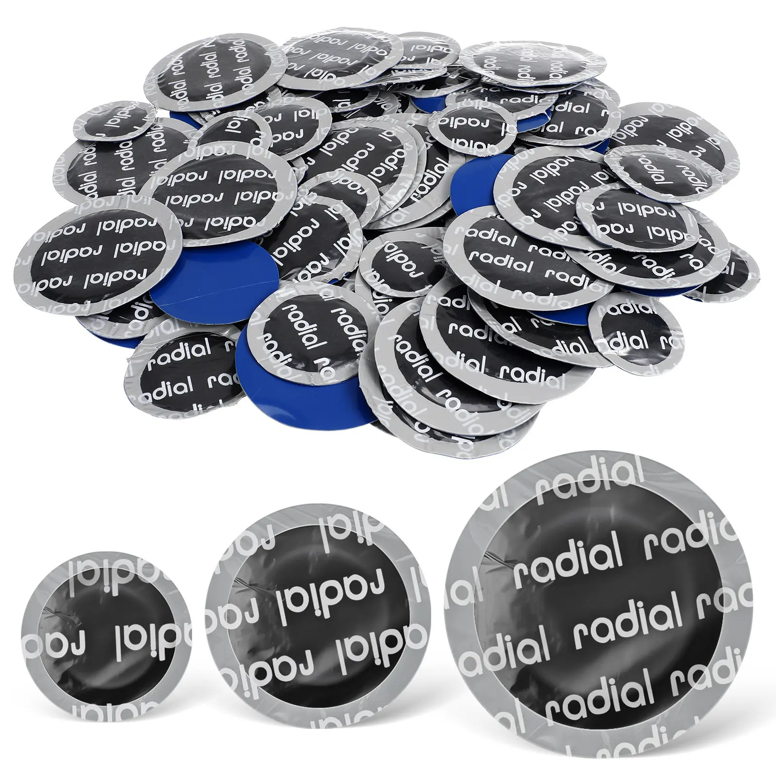 

90 Pcs Inner Tube Patches Heavy Duty Bike Repair Kit Motorcycle Tire Bicycle Auto Tool