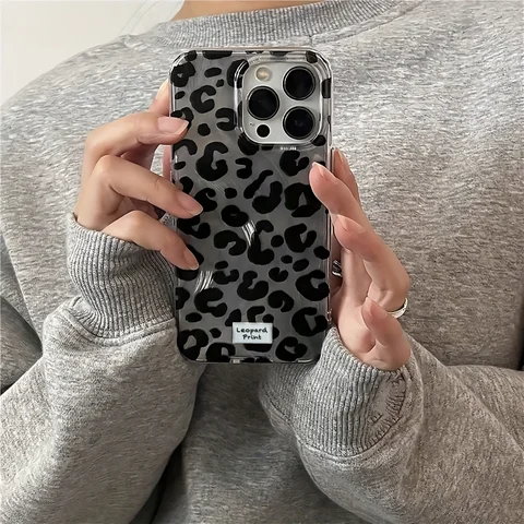 Премиальный чехол для телефона с леопардовым принтом для iPhone 17 16 15 14 13 12 11 Pro Max 7 8 Plus X XS, защитный от царапин, противоударный чехол-накладка (Funda Coque)