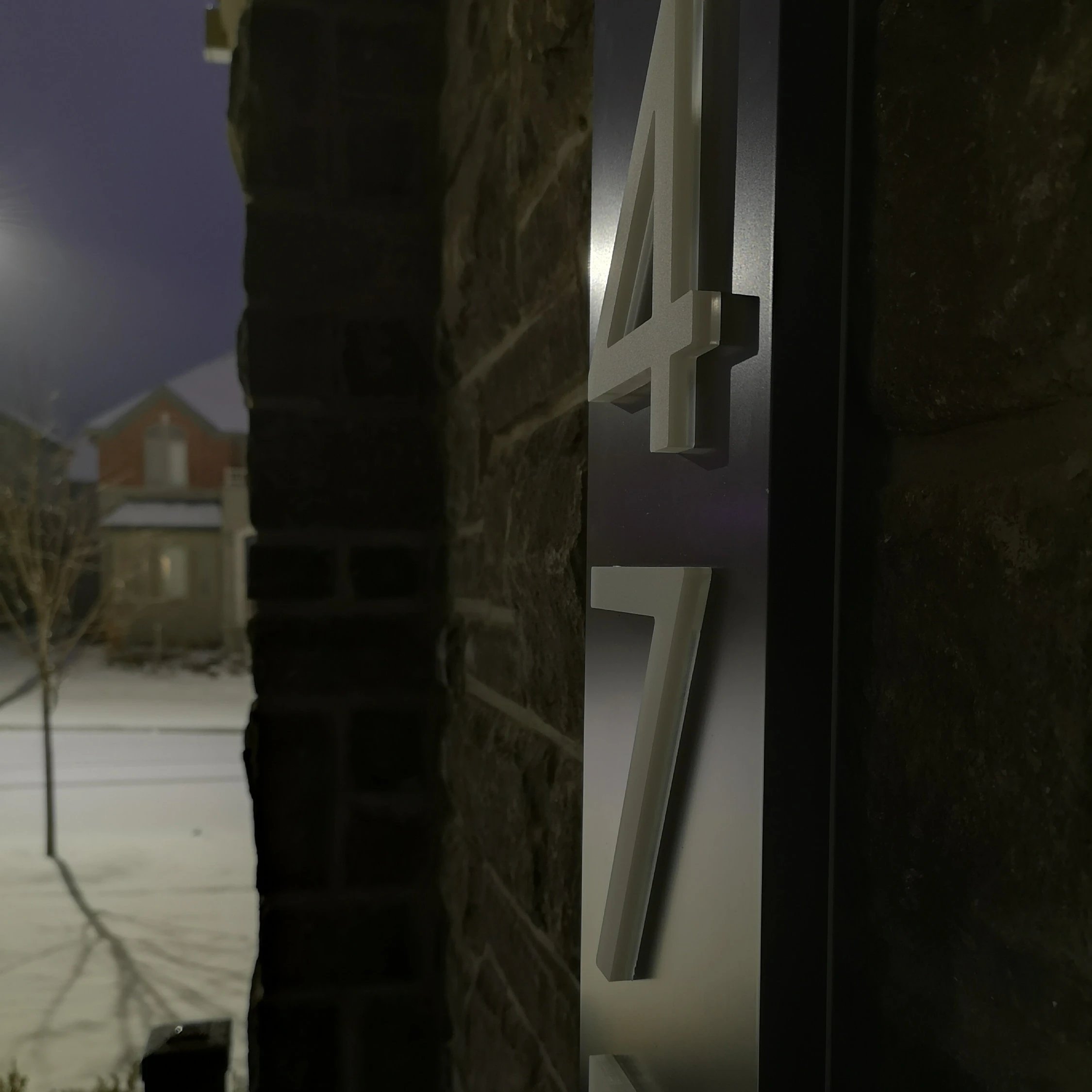 Imagem -03 - Customizável Led House Number Sign Bespoke Preto Branco Luz Amarela Disponível Rua Número do Quarto Personalização