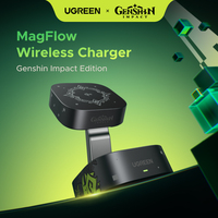 UGREEN Qi2 15W MagFlow Wireless Charger Genshin lmpact Edition 2-in-1 Charging Stand For iPhone Launched on March 25
