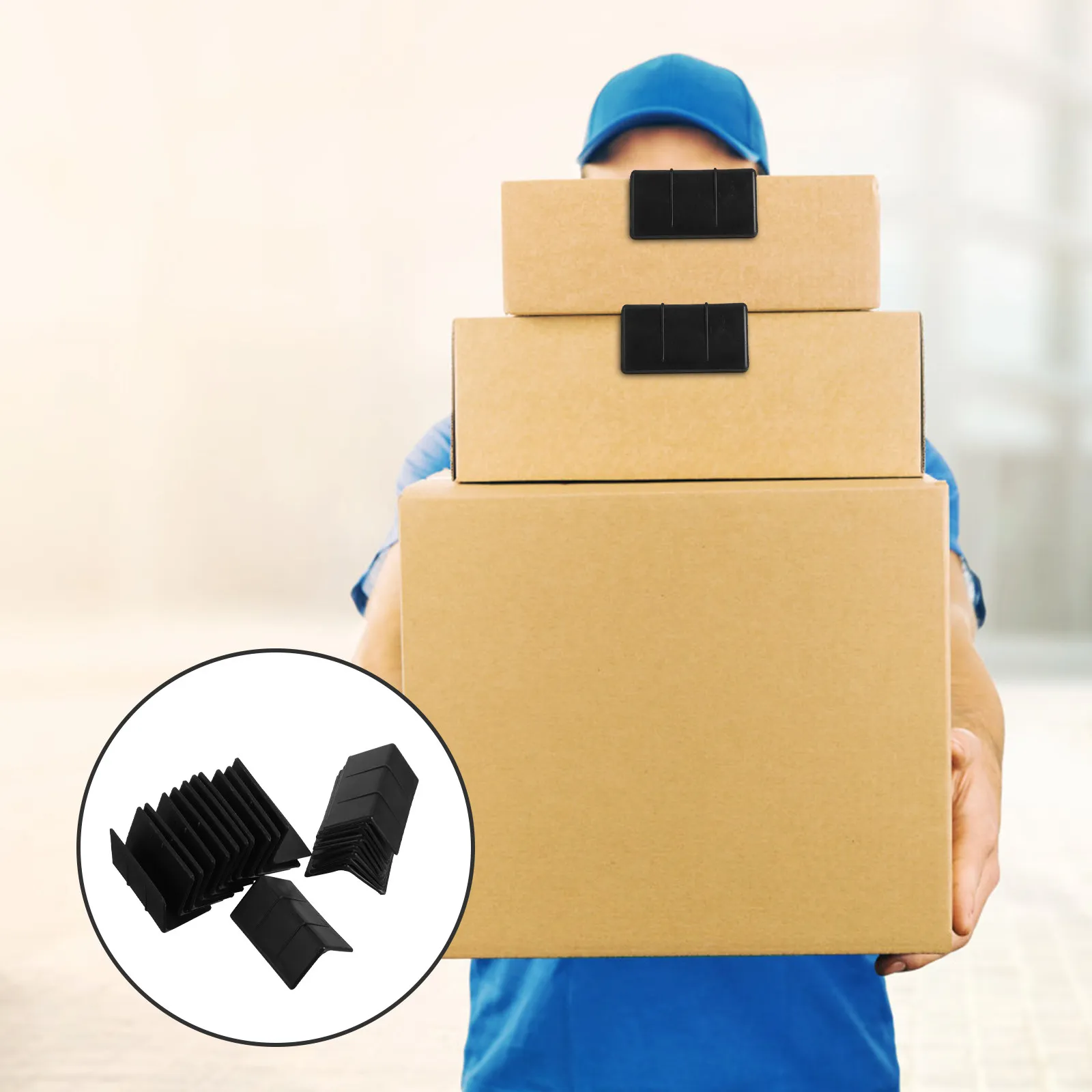 

20Pcs Packaging Corner Protectors Heavy-Duty Plastic Edge Guards Thickened Impact Resistant Anti-Slip Corner Guards for Shipping