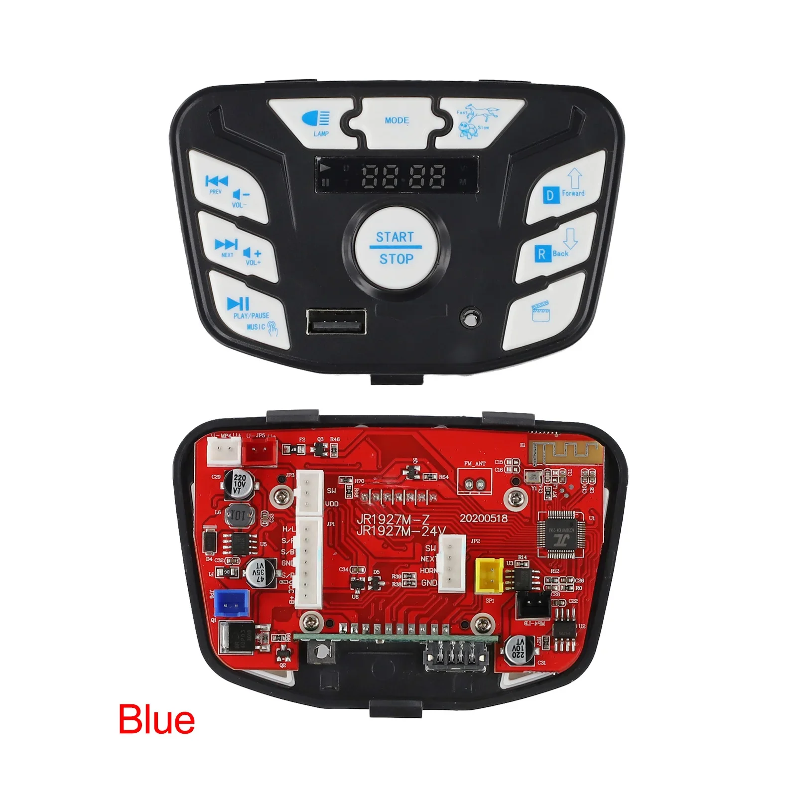JR1927M Z 24V JR1927M 12V Central Control for Electric Cars Designed for Children with Audio Output and Speed Adjustment