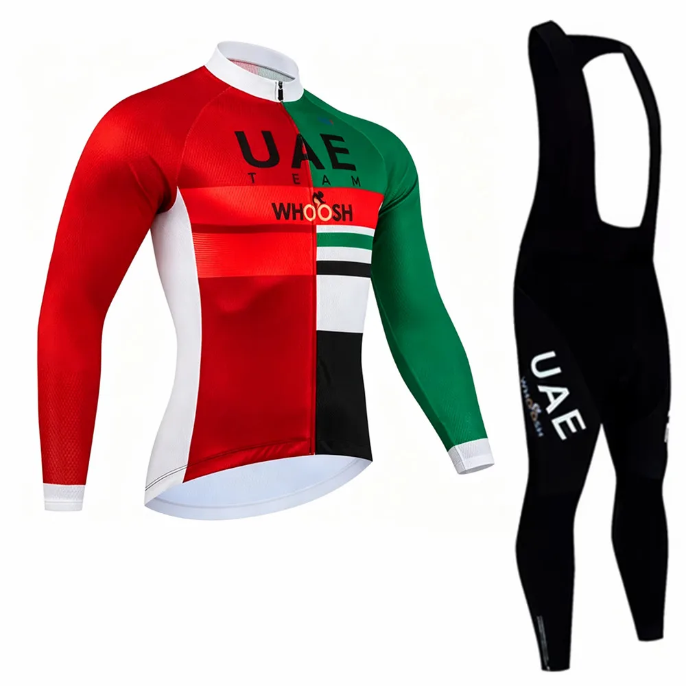 2026 UAE Cycling Jersey Set Men Bike Tops Spring Long Sleeve Clothing Ciclismo MTB Bicycle Clothes Summer Outdoor Cycling Set