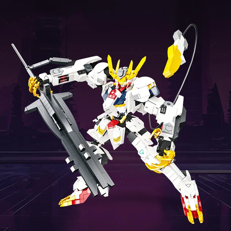 

Идея, наборы моделей кирпича, строительный блок Battle Mecha, супер робот Barbatos Lupus Rex, коллекция строительных игрушек для мальчиков