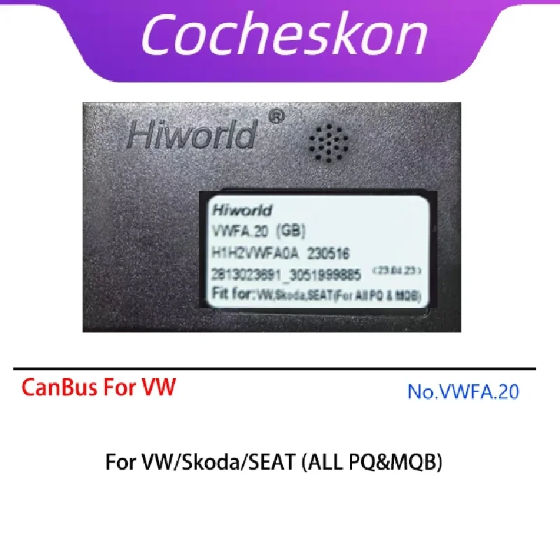 

Car Android Radio CAN Bus Audio Decoder Adapter for Volkswagen VW for Skoda for SEAT for All PQ MQB