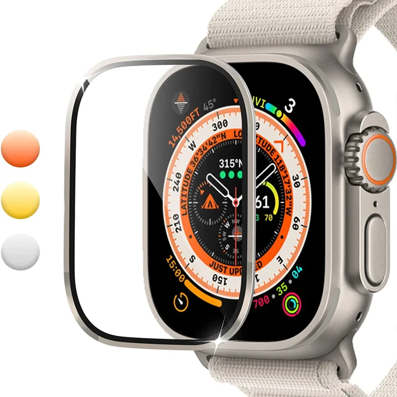 Tempered Glass for Apple Watch Ultra 49mm HD Screen Protector Anti-Scratch proof Titanium film iwatch Series Ultra 2 Accessories