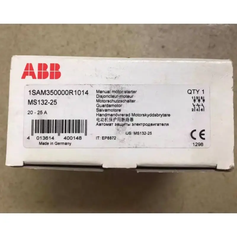 

brand new，ABB Circuit breaker，MS132-25 1SAM350000R1014