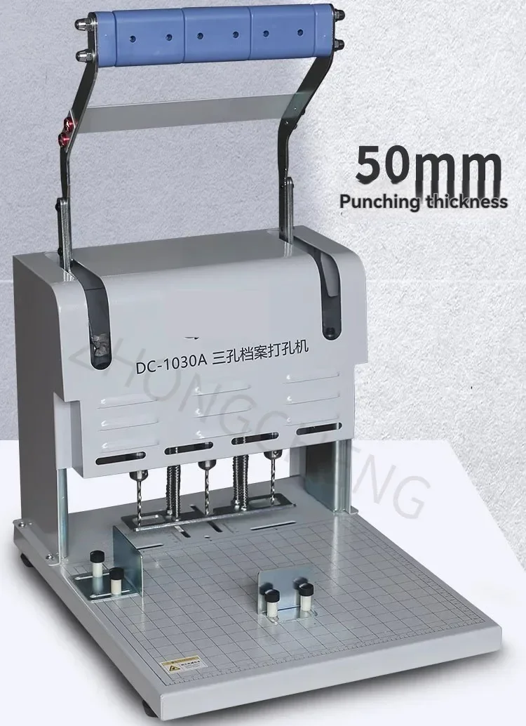 Drilling Machine DC-1030A Three Hole Electric Archive Binding Machine  Personnel Financial Archives File Binder Punching Machine