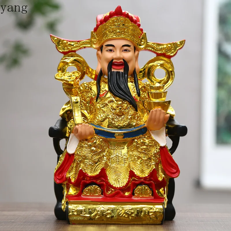 CX resin ornament God of Wealth statue Ruyi Yuanbao God of Wealth