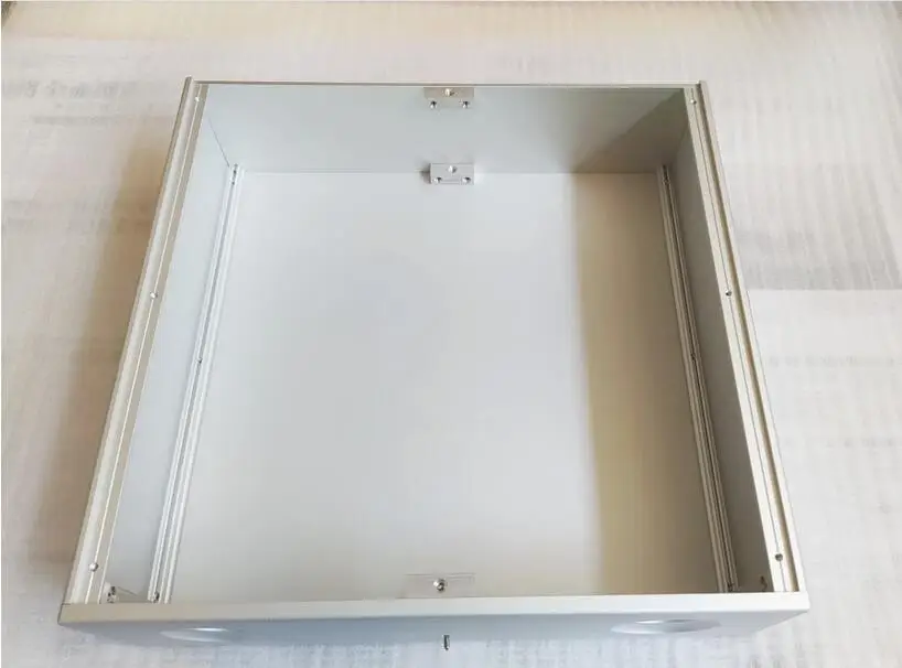 Boîtier de préamplificateur HIFI entièrement en aluminium, boîtier argenté, bricolage, 320