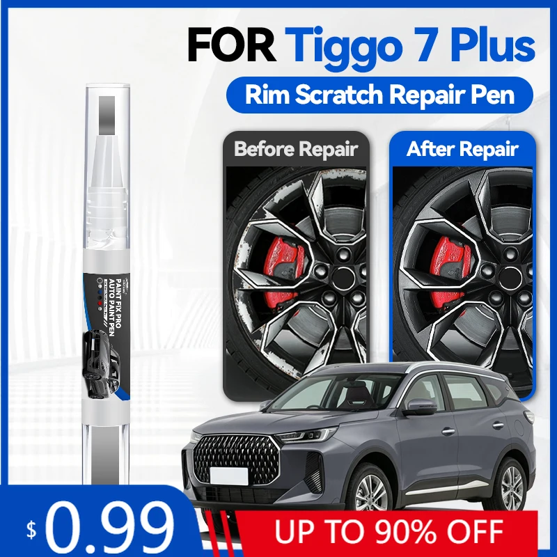 

Карандаш для подкраски колесных дисков Chery Tiggo 7 Plus, средство для ремонта царапин, аксессуары для авто, черный, белый, B