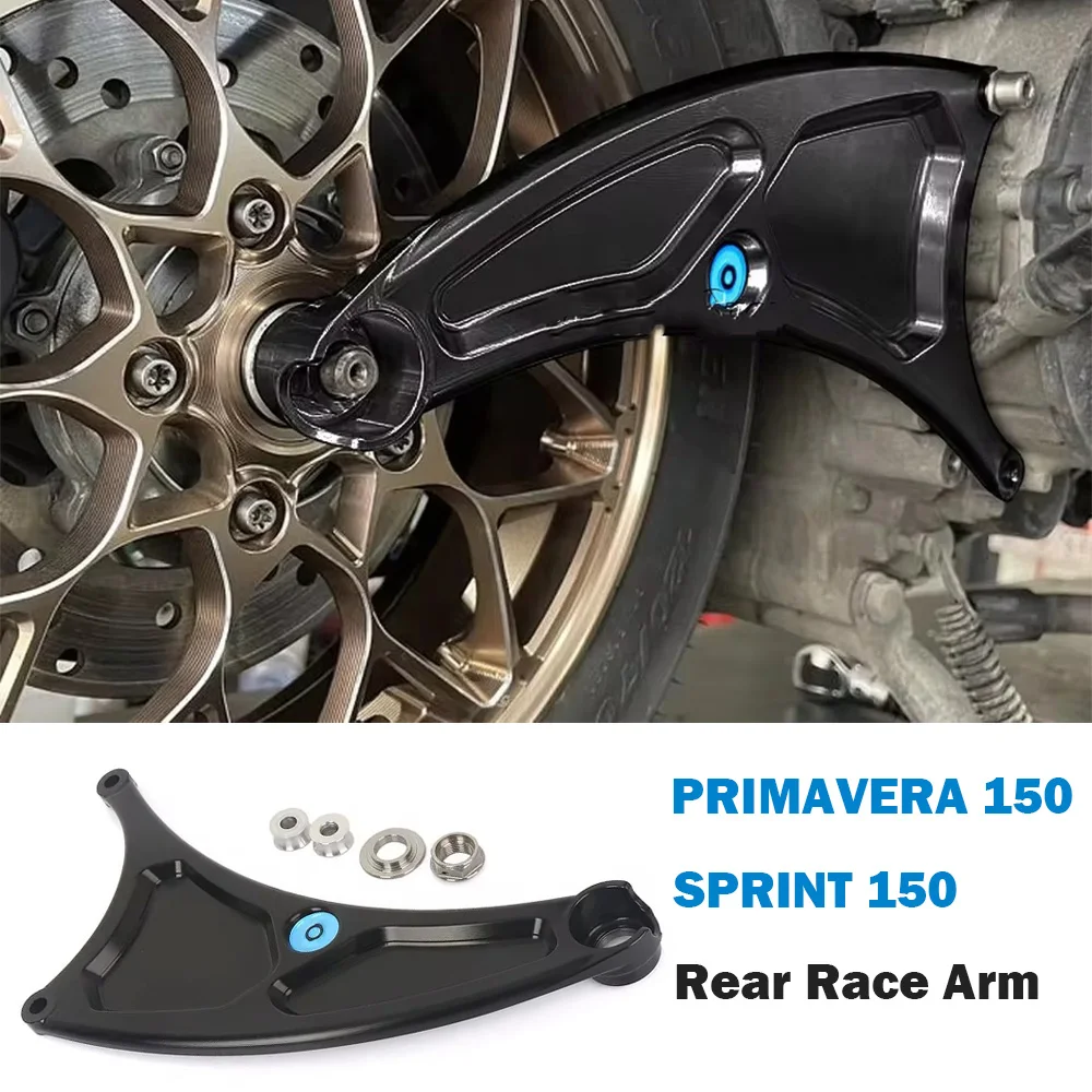 

New Motorcycle For Vespa Sprint150 Primavera Sprint 150 Swing Arm Black Silver Aluminum Accessories Rear Race Arm Set