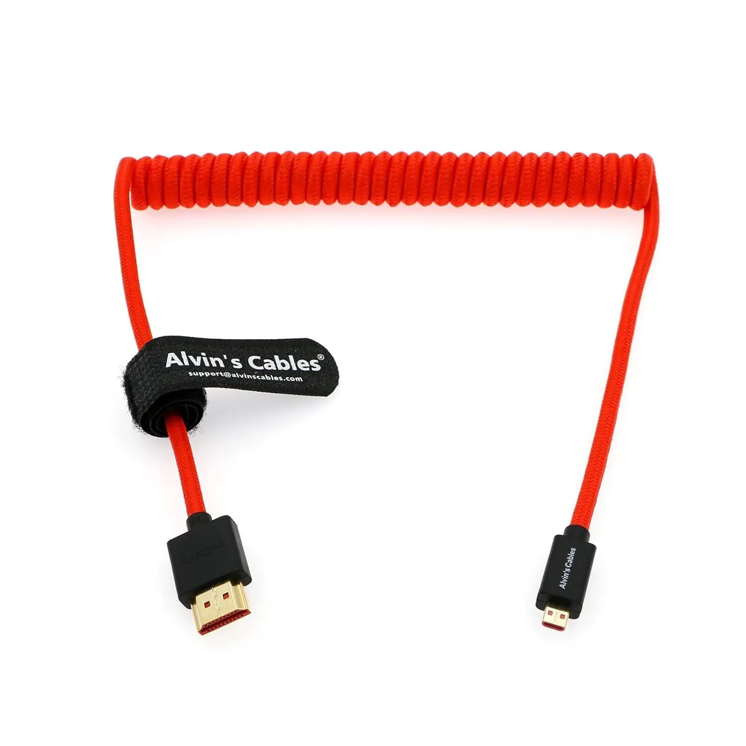 Câble enroulé tressé 8K 2.1 Micro HDMI vers HDMI complet pour Atomos Ninja V 4K 60P