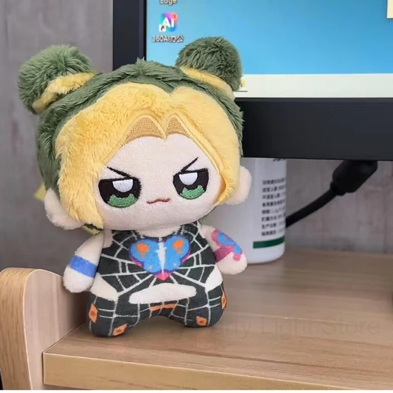 Mini Anime Bizarre Adventure Cujoh Jolyne Plush Doll Pendant Jolyne Cujoh Stuffed Doll Printed Toys Fans Birthday Gift Collect