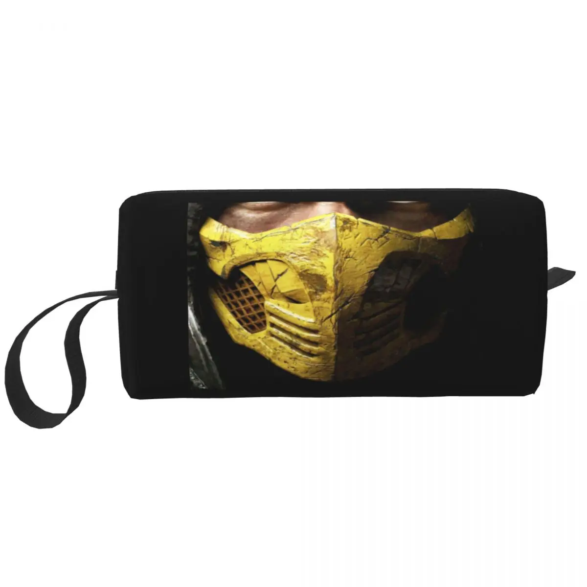 Mortal Kombat Scorpion Makeup Bag Women Travel Cosmetic Organizer Kawaii Sub Zero Fighting Game Storage Toiletry Bags