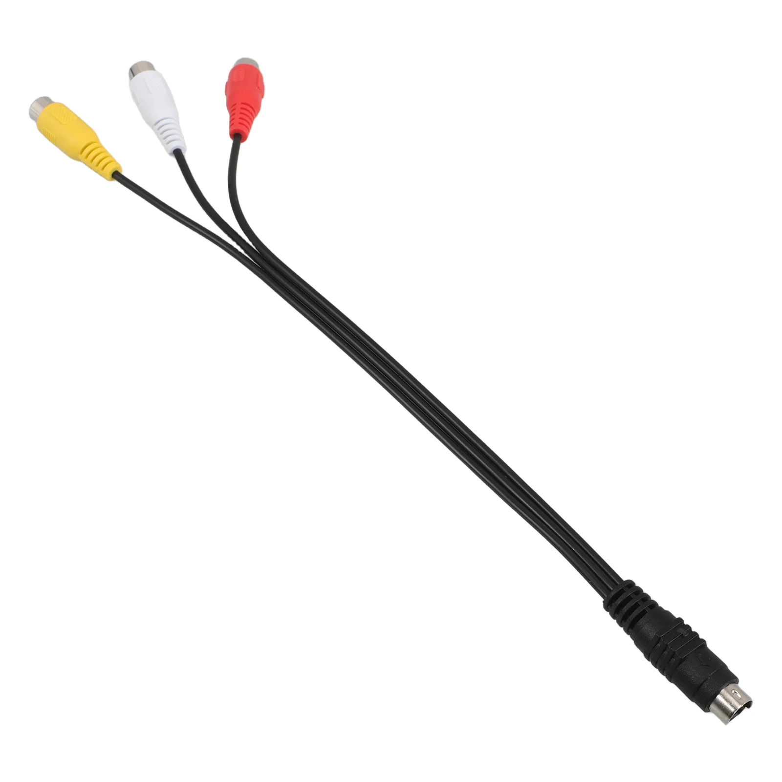 

4 Pin S-Video to 3 Video Adapter Conversion Cable Support Hd Transmission for Laptop Dvd Player to Projector Connection