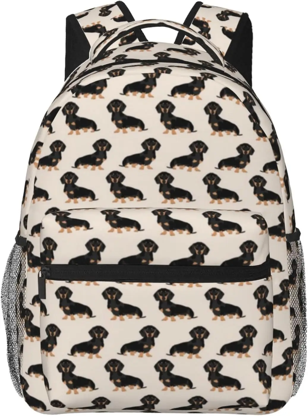 

Backpack Fashion Wiener Dog Fabric Doxie Dachshund Weiner Pet Dogs Backpacks with Adjustable Shoulder Straps for Travel