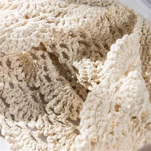 手編集されたフラワーホローシンキャップスプリングと夏のレース通気性ヤギかぎ針編みのつま先コットンスレッドハット女性 10ベストセールスクロシュビーニー-9