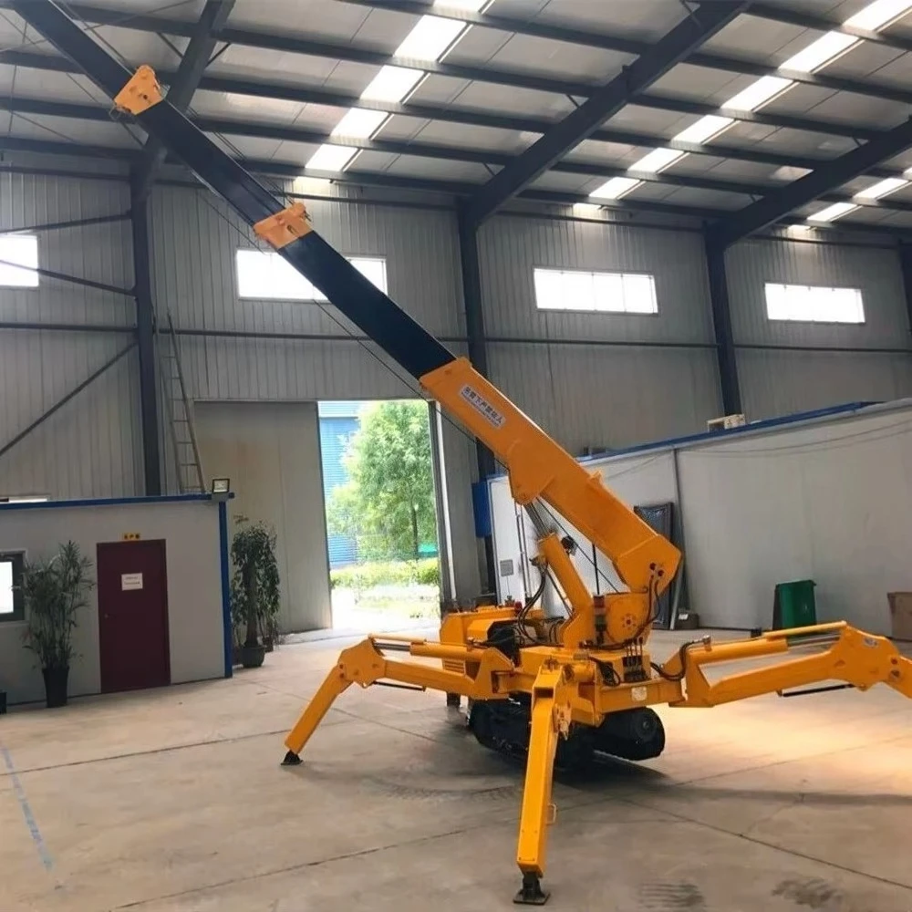 8 Ton High Performance Spider Crane CE Certified Crawler Spider Crane 35M Lifting Height for Rough Terrain