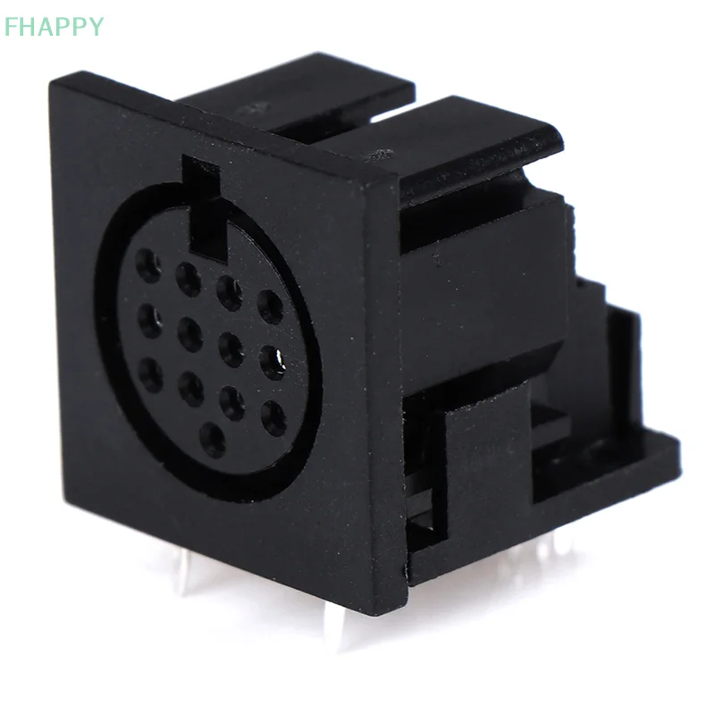 Adattatore connettore per montaggio su PCB con montaggio a pannello femmina con jack circolare DIN 13 pin