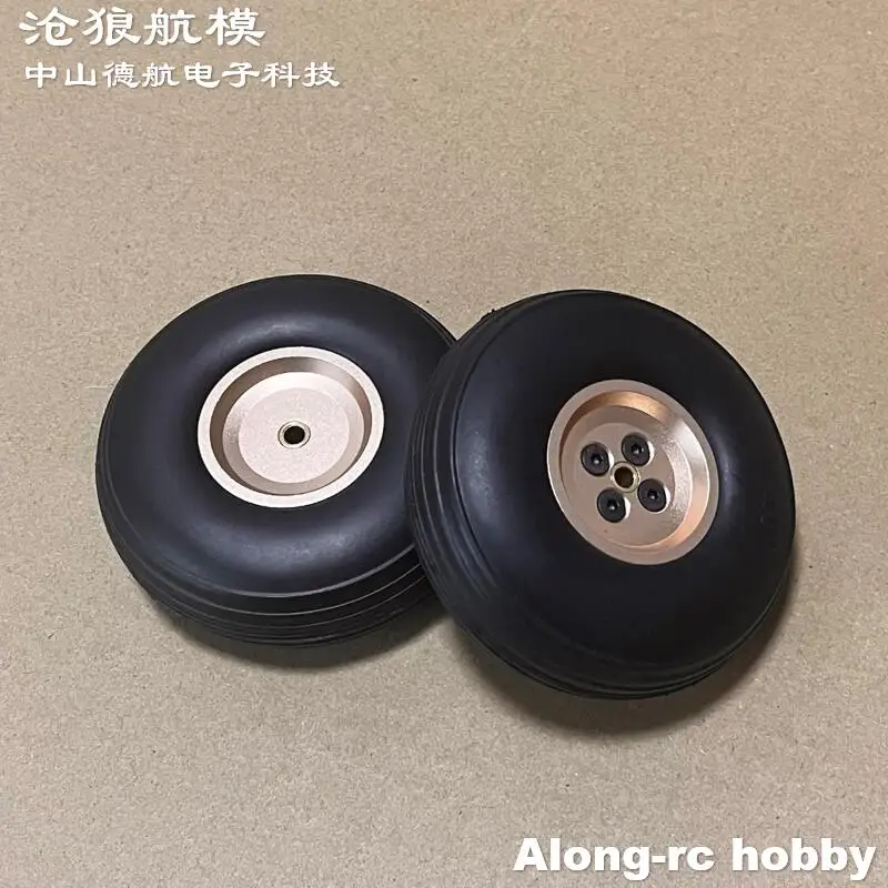 Roues en caoutchouc PU pour avion RC, 2 pièces, 3.0 pouces de diamètre, modèles de loisirs, bricolage, pièce de rechange, train d'atterrissage 76x28x4.1mm