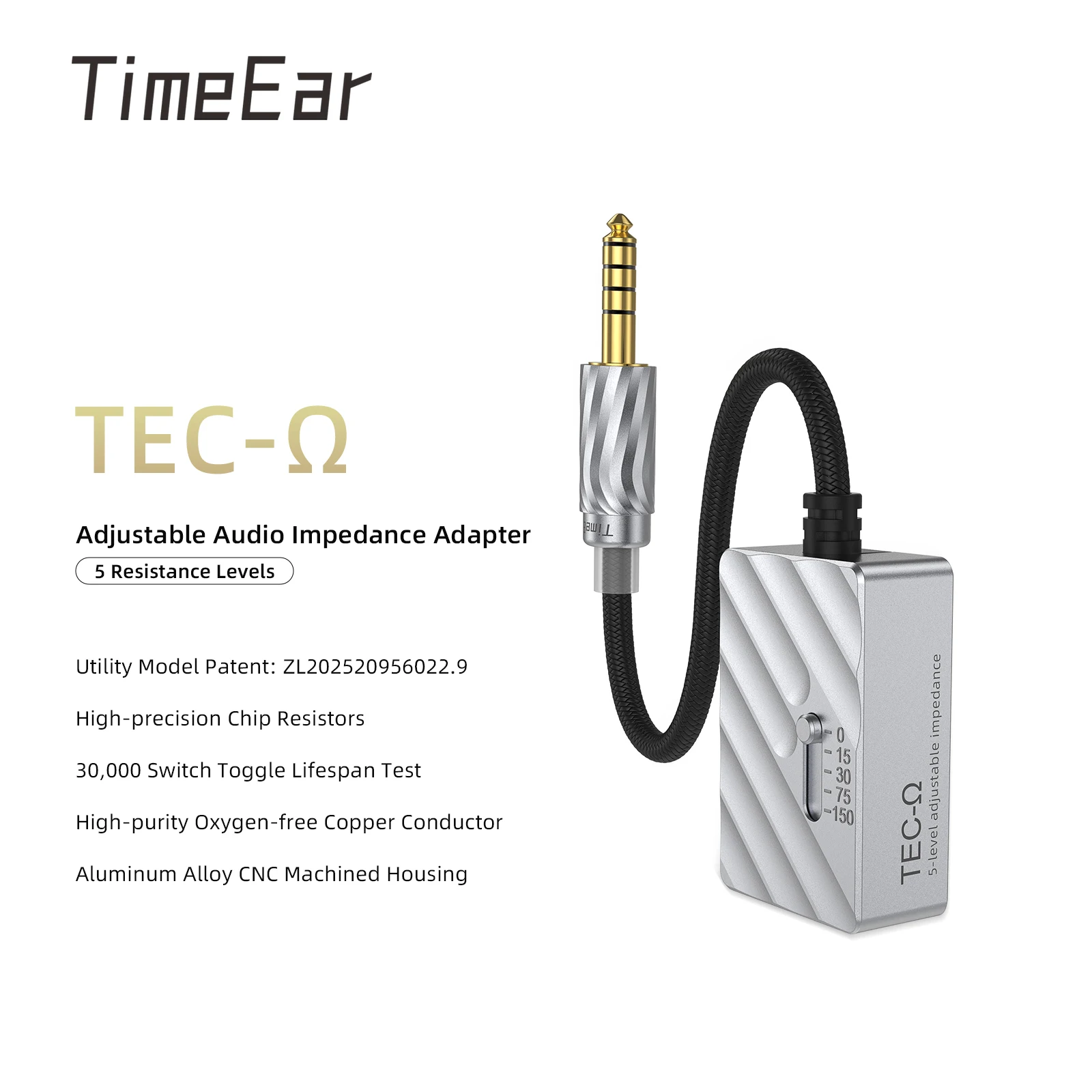 timeear-tec-Ω-15-30-75-150-オーム-インピーダンス-アダプター-イヤホン-ノイズキャンセリング抵抗-iem-ノイズ低減フィルター-ヘッドフォン-プラグ