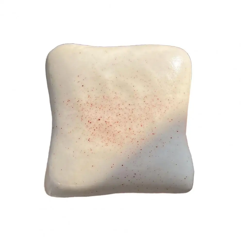 Zabawki antystresowe o spowolnionym powrocie do kształtu, zabawki sensoryczne redukujące stres, miękkie tosty jagodowe, kleiste chlebki do ściskania, realistyczne, na niepokój, na biurko.