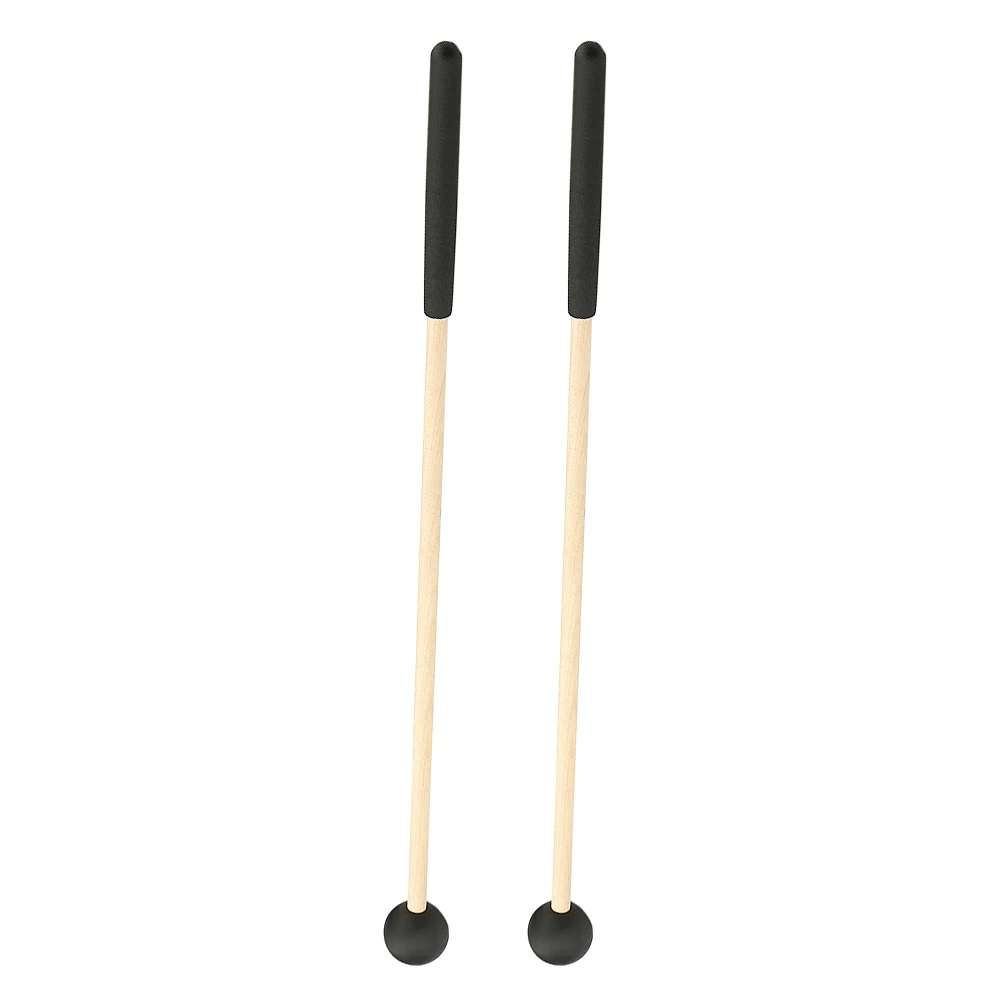 

2pcs Wooden H Ball Drum Sticks Mallets Percussion Xylophone Mini Soft Drumsticks Durable Comfortable Grip Rubber Mellet